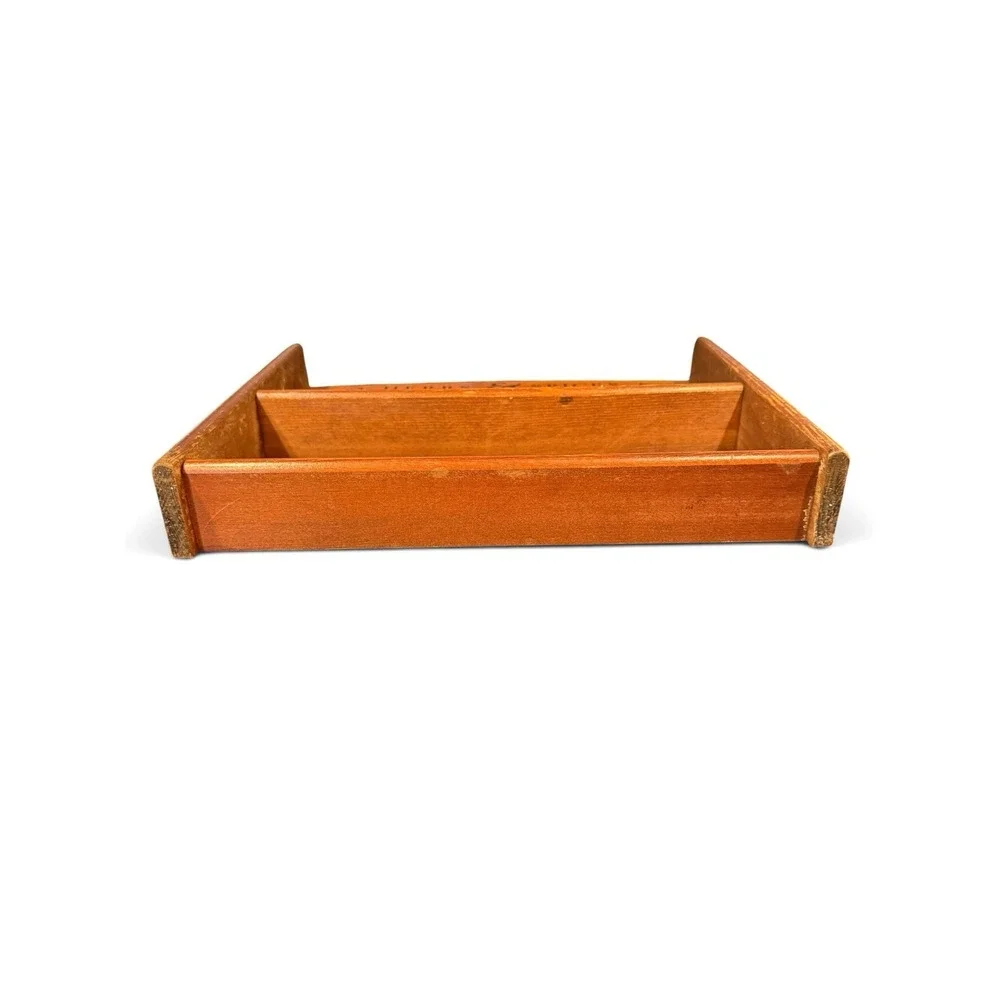 Vintage McCormick Wooden Wall Spice Rack Herbs & Spices Kitchen Shelf Rustic